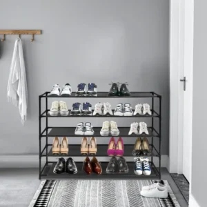 How wide should a shoe shelf be