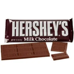 Hershey bar dimensions for wrapper