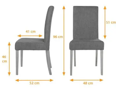 Standard dining chair dimensions