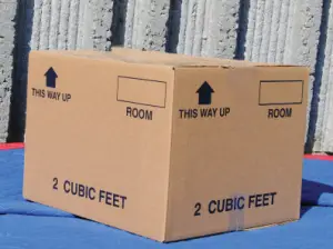 What is the volume measurement of 2 cubic feet?