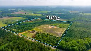How big is 40 acres